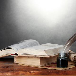 Pen and book wallpaper