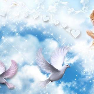 Heaven angels wallpaper