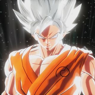 Super Saiyan white wallpaper