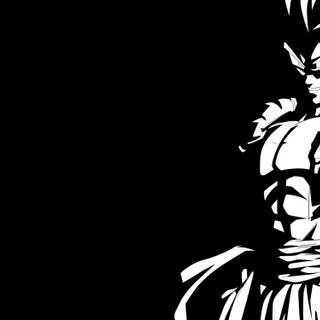Super Saiyan white wallpaper