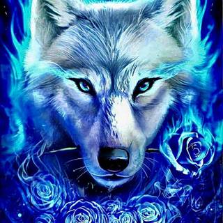 Mythical wolves wallpaper