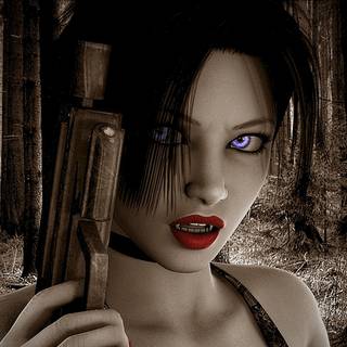 Scary woman wallpaper