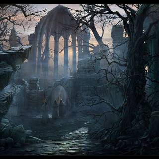 Gothic horror wallpaper