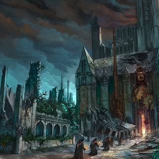 Gothic horror wallpaper