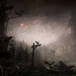 Gothic horror wallpaper