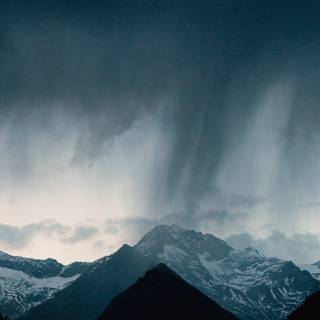 Rainy mountains wallpaper