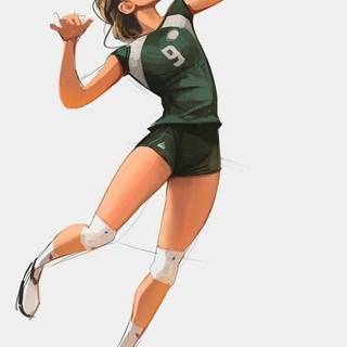 Volleyball girl wallpaper