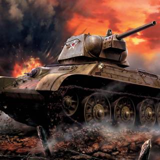 Soviet tank wallpaper