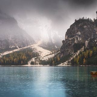 Rainy mountains wallpaper