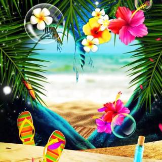 Tropical summer iPhone wallpaper