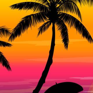 Tropical summer iPhone wallpaper