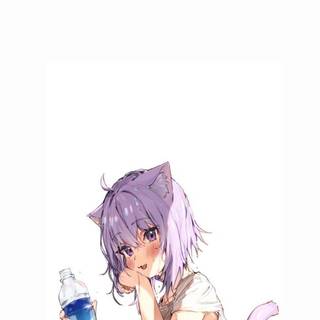 Nekomata Okayu phone wallpaper