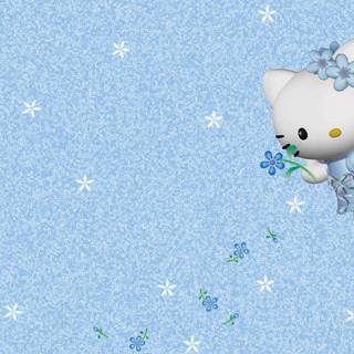 Sanrio blue desktop wallpaper