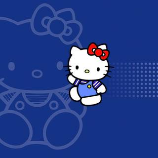 Sanrio blue desktop wallpaper