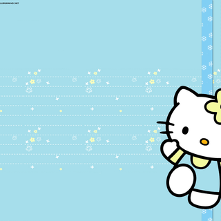 Sanrio blue desktop wallpaper
