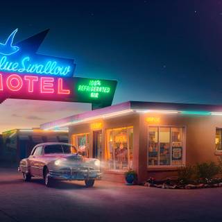 Neon lights desktop wallpaper