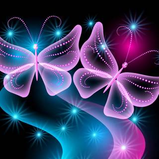 Neon lights desktop wallpaper