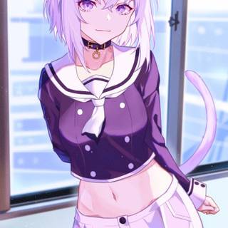 Nekomata Okayu phone wallpaper