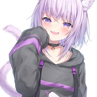 Nekomata Okayu phone wallpaper