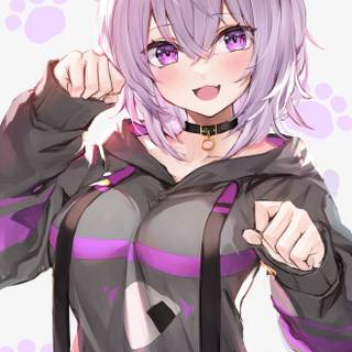 Nekomata Okayu phone wallpaper