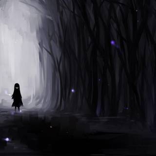 Computer anime dark wallpaper