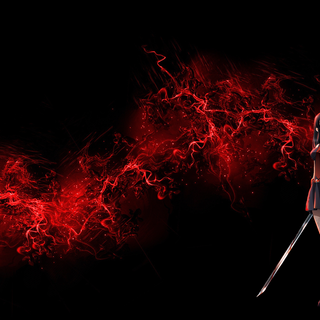 Anime dark red wallpaper