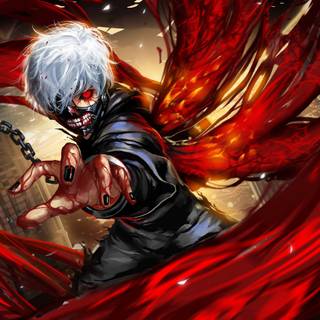 Anime dark red wallpaper