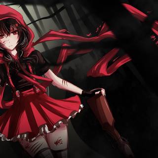 Anime dark red wallpaper