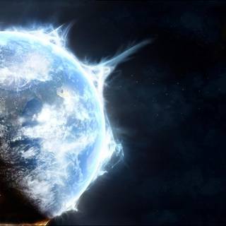 Aesthetic space PC wallpaper