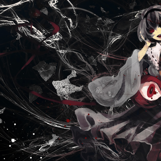 Anime dark red wallpaper