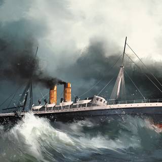 Steamship wallpaper