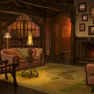 Fantasy room wallpaper