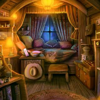 Fantasy room wallpaper