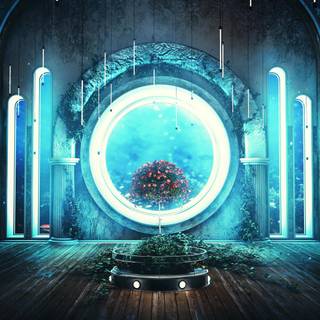 Fantasy room wallpaper