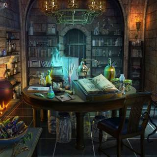 Fantasy room wallpaper