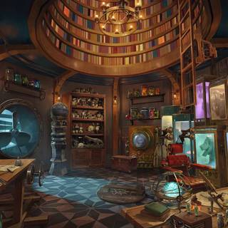 Fantasy room wallpaper