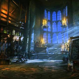 Fantasy room wallpaper