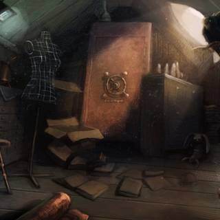 Fantasy room wallpaper