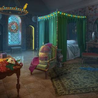 Fantasy room wallpaper