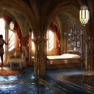 Fantasy room wallpaper