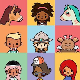 Toca Boca girl wallpaper