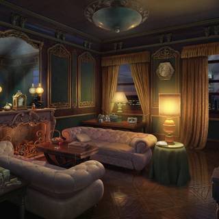 Fantasy room wallpaper