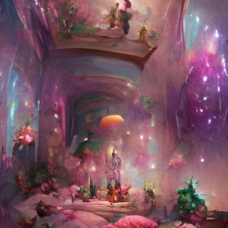 Fantasy room wallpaper