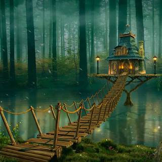 Magic house wallpaper