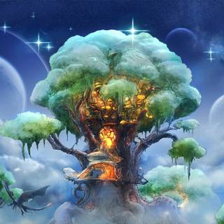 Magic house wallpaper