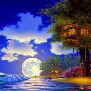 Magic house wallpaper