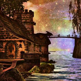 Magic house wallpaper