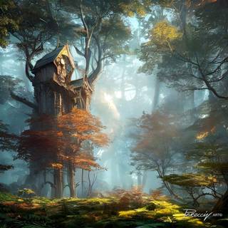 Magic house wallpaper