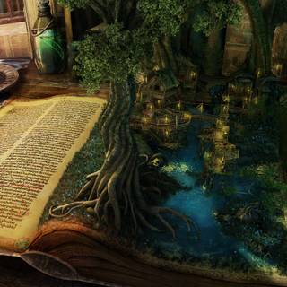 Magic house wallpaper