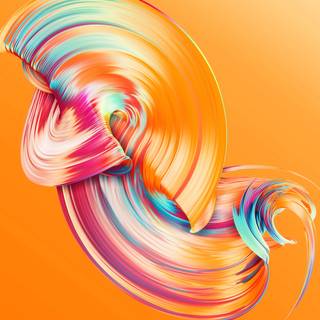 Orange colour iPhone HD wallpaper